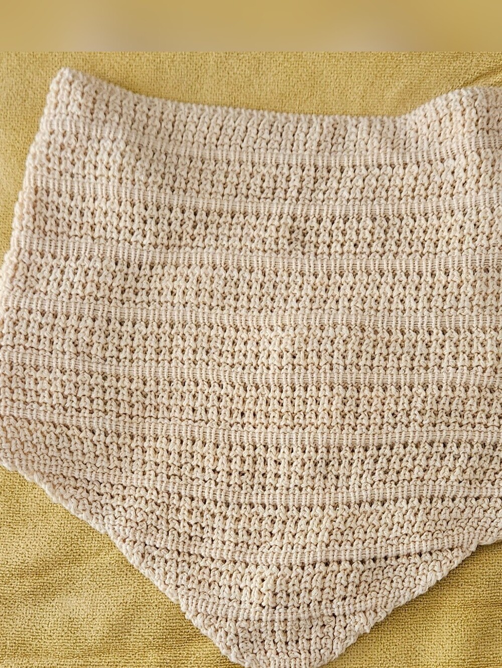 Grace Butteryellow NWT Crochet Triangle Top